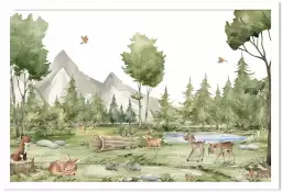 Baby forest - affiche chambre enfant