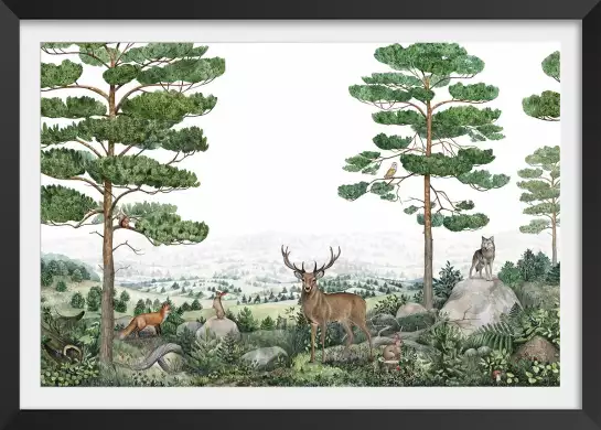 Les veilleurs de la colline - affiche chambre enfant