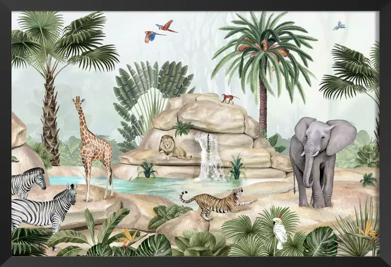 Le rocher des géants - affiche chambre enfant