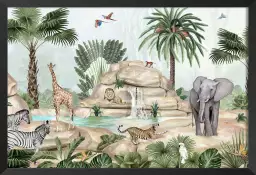 Le rocher des géants - affiche chambre enfant