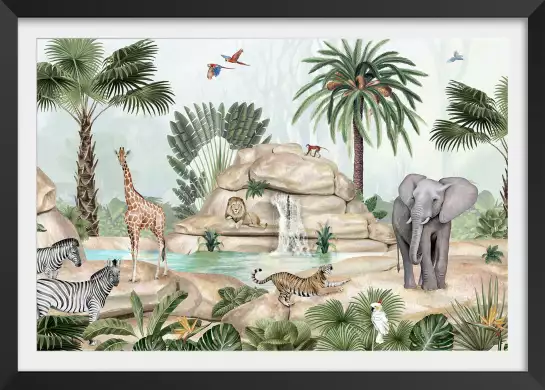 Le rocher des géants - affiche chambre enfant