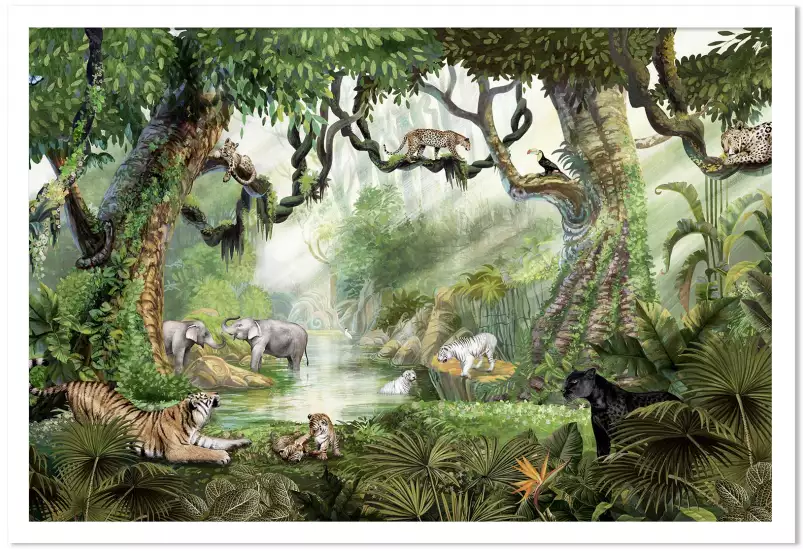 Le clan des fauves - affiche chambre enfant