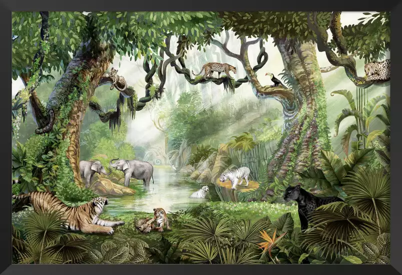 Le clan des fauves - affiche chambre enfant