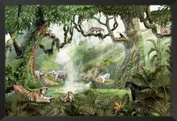 Le clan des fauves - affiche chambre enfant