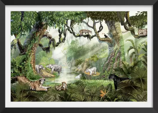 Le clan des fauves - affiche chambre enfant