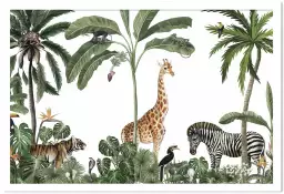 Les gardiens de la savane - affiche chambre enfant