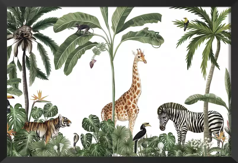 Les gardiens de la savane - affiche chambre enfant