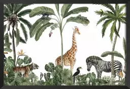Les gardiens de la savane - affiche chambre enfant