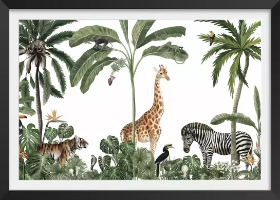 Les gardiens de la savane - affiche chambre enfant