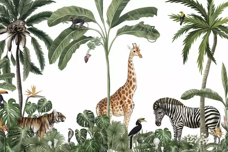 Les gardiens de la savane - affiche chambre enfant