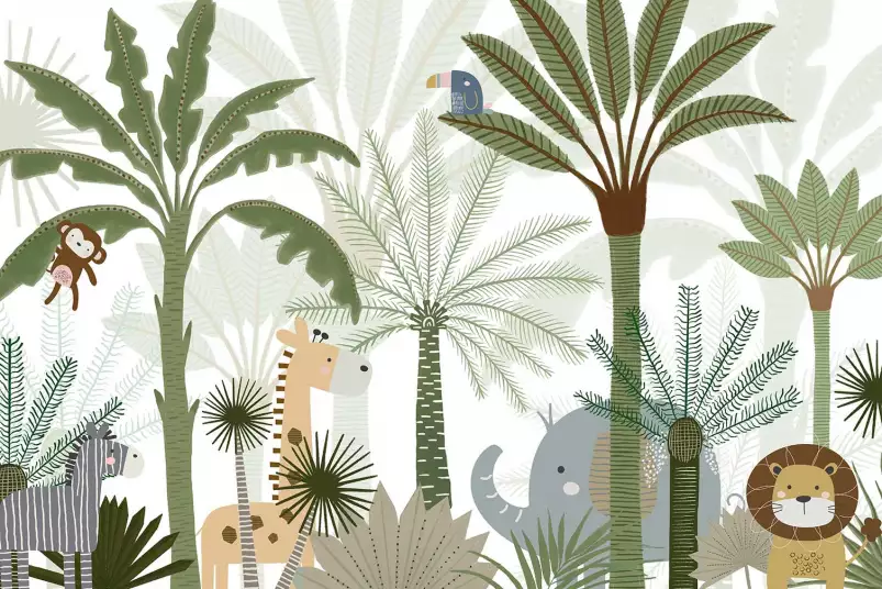 Douce savane - affiche chambre enfant