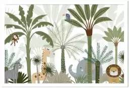 Douce savane - affiche chambre enfant