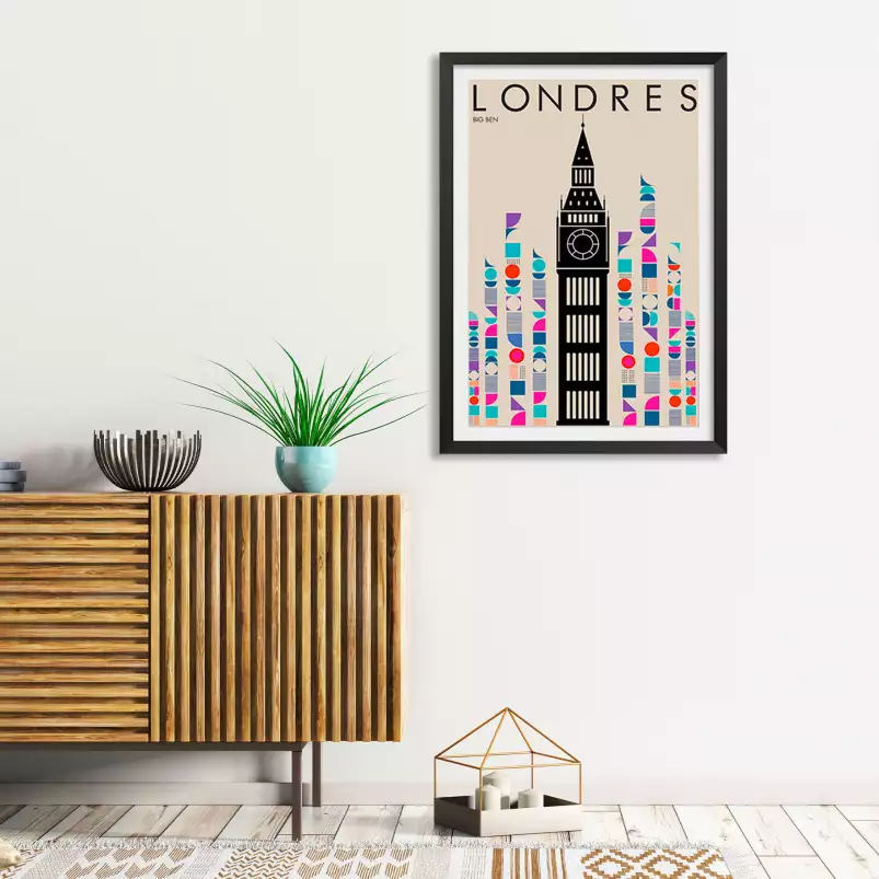 London Big ben retro - affiche ville