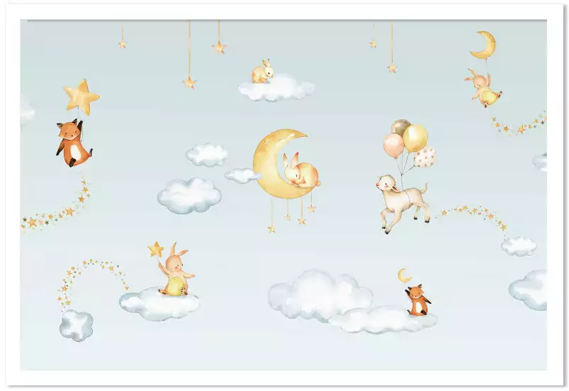 Le voyage des petites étoiles - tableau chambre enfant