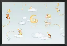 Le voyage des petites étoiles - tableau chambre enfant