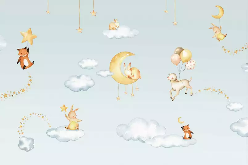 Le voyage des petites étoiles - tableau chambre enfant