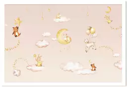 Les étoiles enchantées - tableau chambre enfant