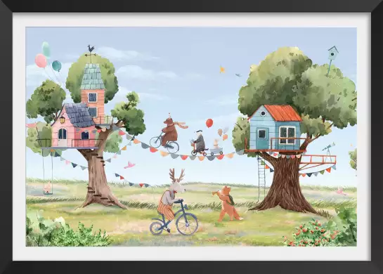Les petits acrobates - tableau chambre enfant