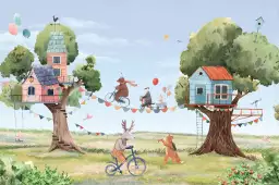 Les petits acrobates - tableau chambre enfant