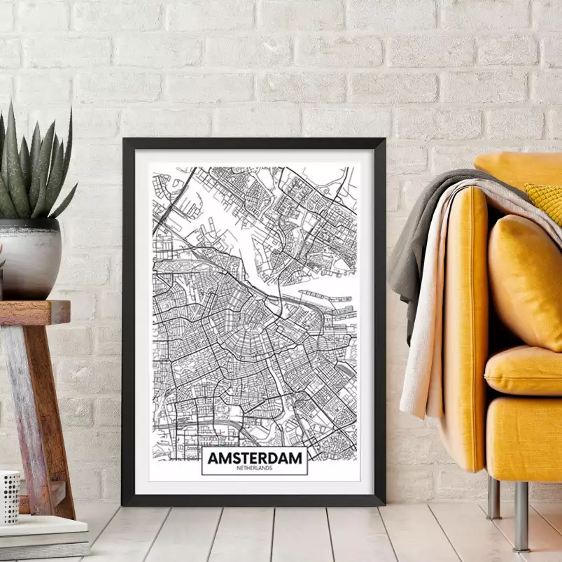 Amsterdam Netherlands - carte ville du monde