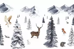 Plaisir de la neige - tableau chambre enfant Plaisir de la neige - tableau chambre enfant