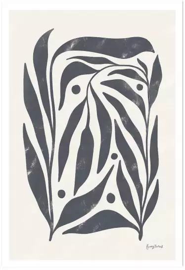 Fleural lignée - affiche plantes