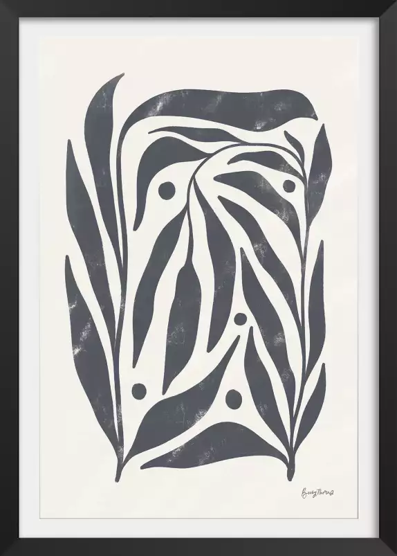 Fleural lignée - affiche plantes
