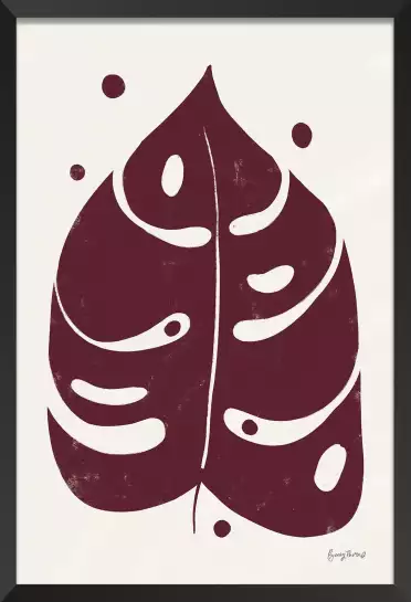 Feuillage bordeaux - affiche plantes