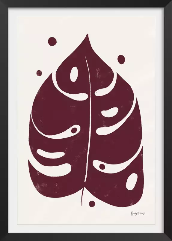 Feuillage bordeaux - affiche plantes