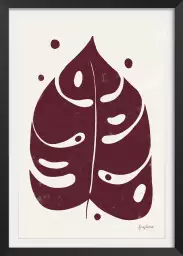 Feuillage bordeaux - affiche plantes