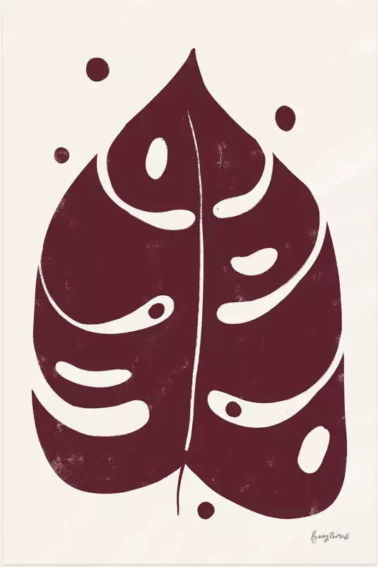 Feuillage bordeaux - affiche plantes
