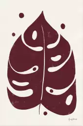 Feuillage bordeaux - affiche plantes