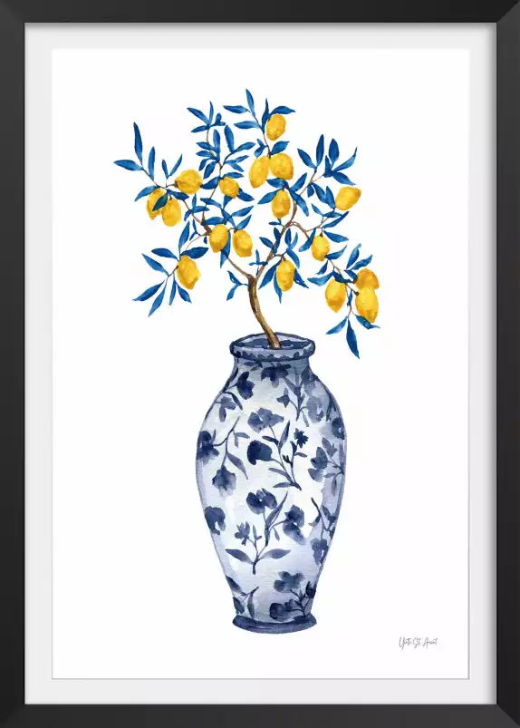Citronniers et douceur méditerranéenne - affiche plantes
