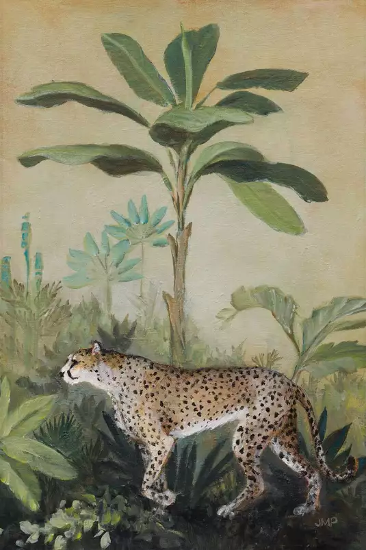 Guépard rodeur - tableau jungle