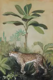 Guépard rodeur - tableau jungle