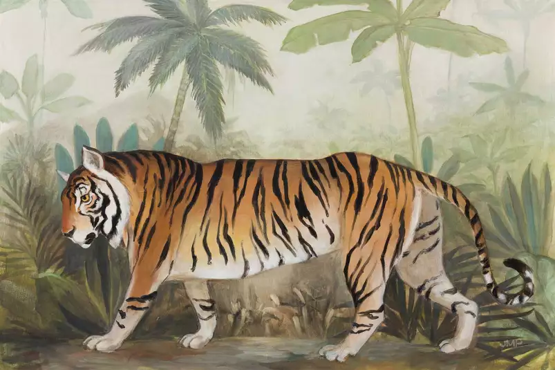 Tigre rare - tableau jungle