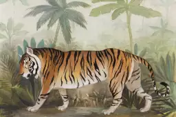 Tigre rare - tableau jungle