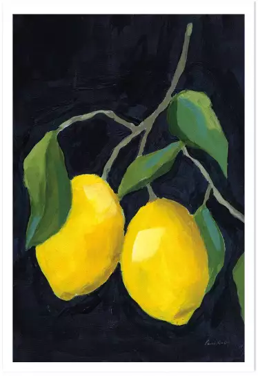 Limonade citrons - tableau nature morte fruits