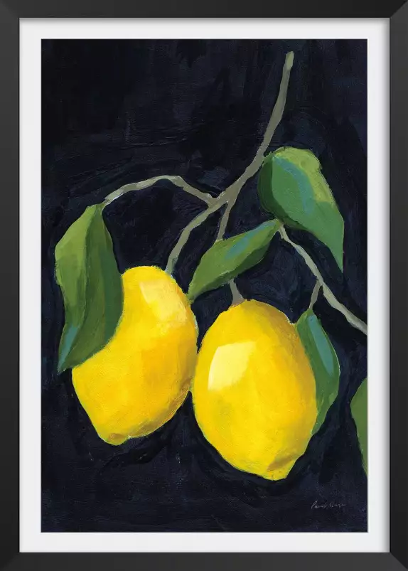 Limonade citrons - tableau nature morte fruits