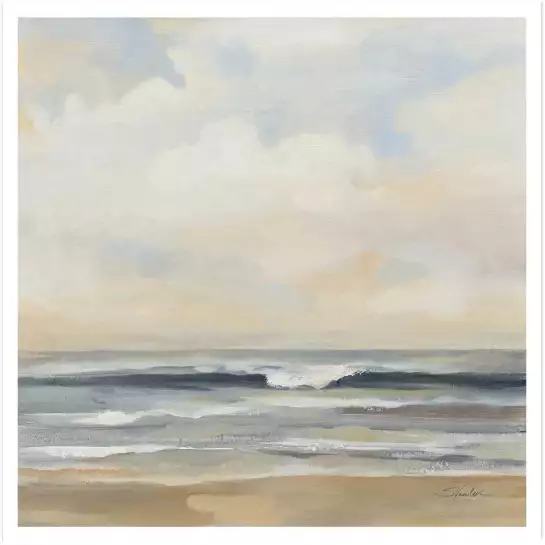 Vagues courtes - affiche mer