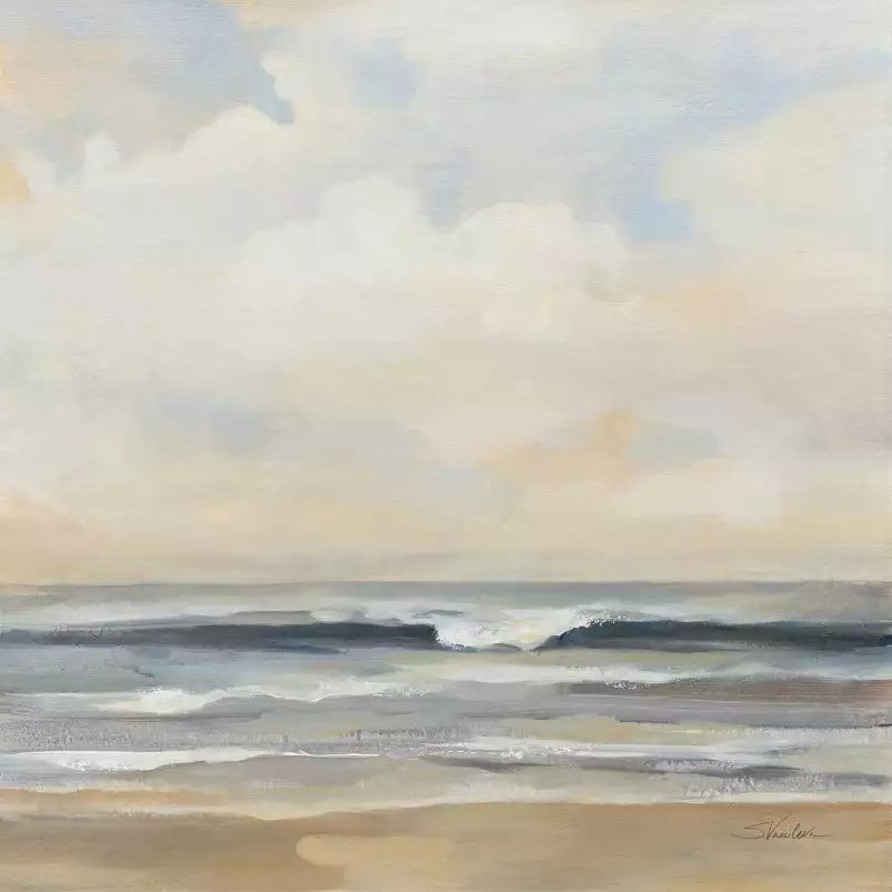 Vagues courtes - affiche mer