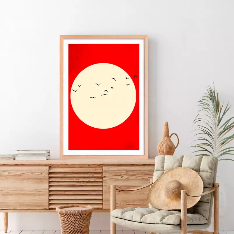 Chaleur rouge - poster minimaliste
