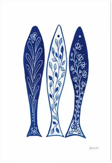 3 sardines - affiche vintage