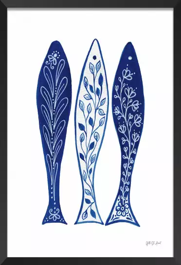 3 sardines - affiche vintage