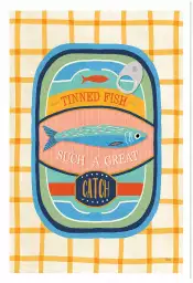 Tinned fish - affiche cuisine originale