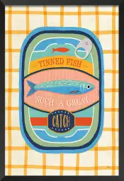Tinned fish - affiche cuisine originale