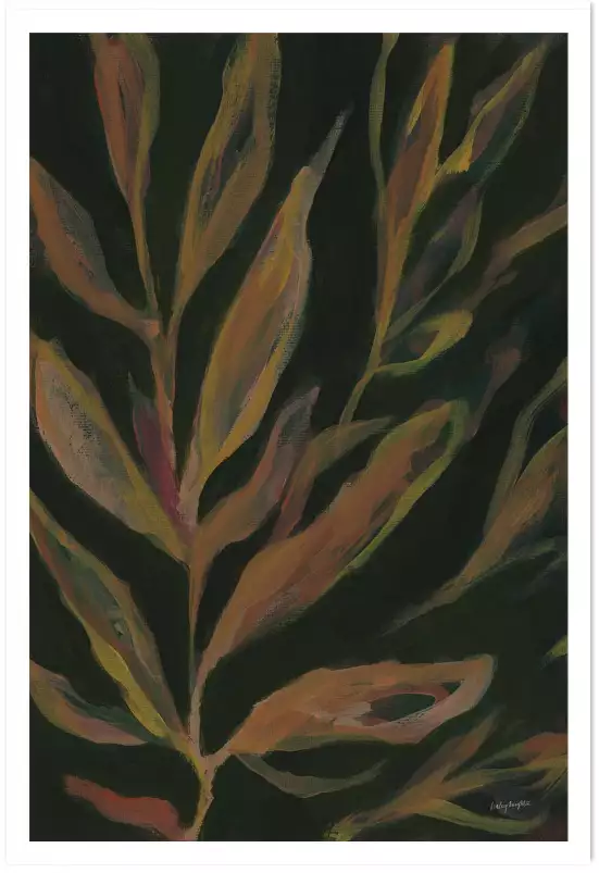 Floral bloom - affiche plante verte