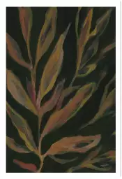 Floral bloom - affiche plante verte