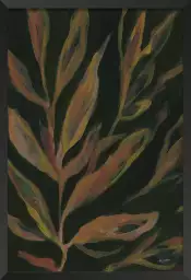 Floral bloom - affiche plante verte