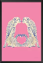 Léopards love - poster animaux